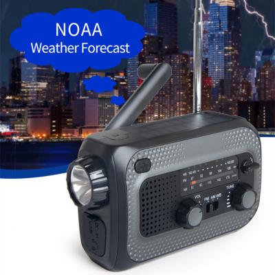 China New Lb2022 Lb2022 Weather Forecast Emergency Light Portable Radio Waterproof Solar Charging Detachable Pack for sale