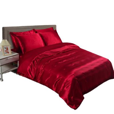 China Wholesale American Dreams Satin Style 100% Solid Sheet Set for sale