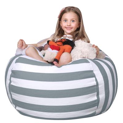 China Removable Cover Amazon Hot Sale Kids Bean Bag Chair For Stuffed Animals Storage for sale