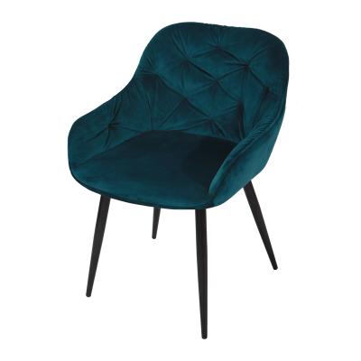 China Hot Sale Professional Velvet Factory Custom Luxury Velvet Dining Chair for sale