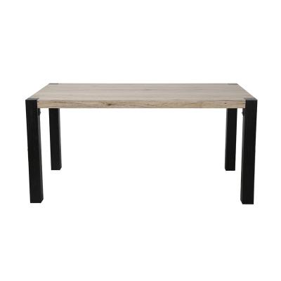 China Distressed Finishing Latest Design Modern Industry Metal Dining Kitchen Table for sale