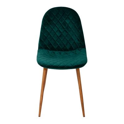 China Hot-selling modern velvet colorful diamond quilting velvet fabric dining chair home furniture for sale