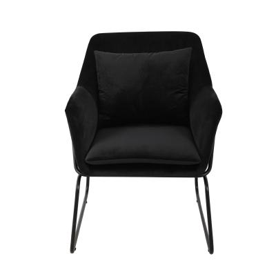 China Relax E&D FURNITURE china manufacturer living room metal velvet arm leisure chair for sale