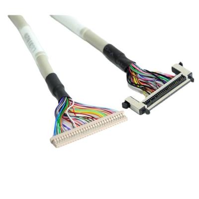 China High Quality Stable Conductivity 20 30 40 Pin Connector LVDS Custom Cable For LCD Panel With Tag for sale