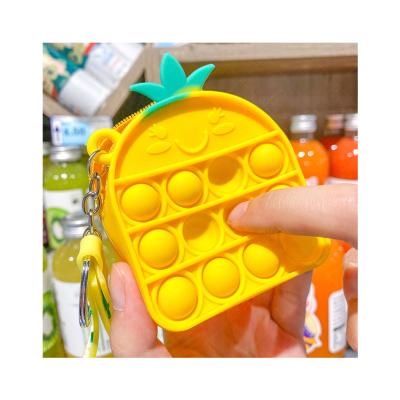 China Silicone Coin Purse Noise It Clips Popular Design Toy Ball Pressure Reliever Decompression Sensory Wallet Kids Adults Toy Brand New for sale