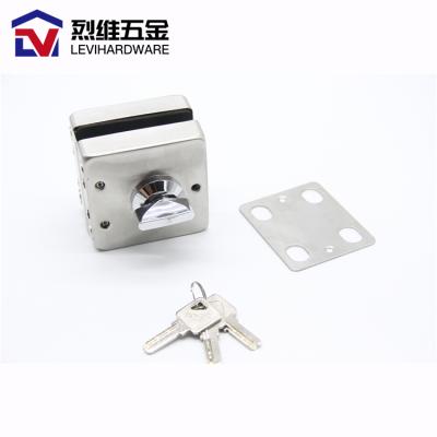 China LÉVI Best Quality 201 Stainless Steel Security Office Glass Door Glass Door Lock for sale