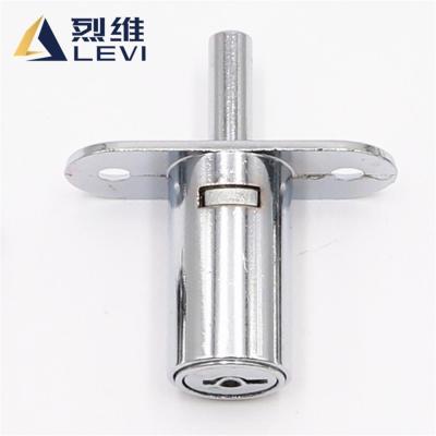 China LÉVI 105 modern zinc alloy showcase sliding stained glass door push drawer lock and furniture lock for sale