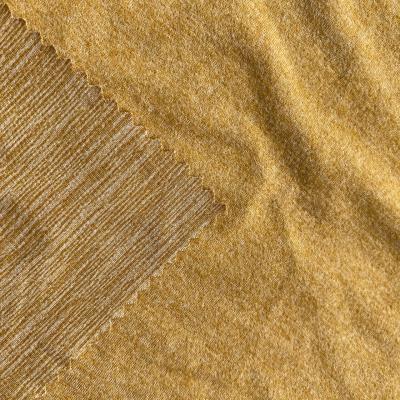 China High quality anti pill two tone color single side brushed polyester spandex kninting fabric for baby cloth for sale