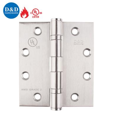 China Good Selling Modern ANSI Grade 2 Fire Rated 304 Stainless Steel Ball Bearing Wood Door Hinges for sale