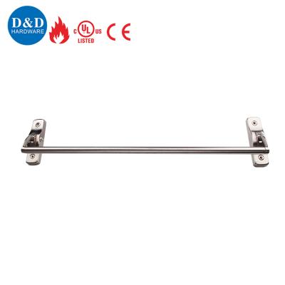 China School Good Quality Class 304 Vertical Fire Rated Glass Metal Double Door Push Panic Exit Device Bar for sale