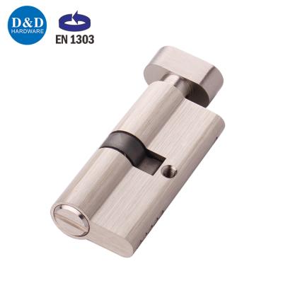 China For bathroom in public building & Offices 70mm Thumb Turn Keyless Cylinder Lock Best Euro Profile WC Washroom Commercial Mortise Privacy for sale