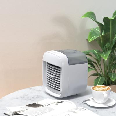 China 7 Colors Led Light Hot Selling Personal Water Air Cooler Three Speed ​​Evaporative Mist Fan Cooler Personal Portable Air Cooler Mini Fan For Home Office Office for sale