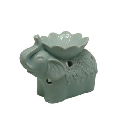 China New Design Chinese Wholesale Scented Ceramic Candle Oil Burner Wax Melt Warmer Incense Lantern for sale