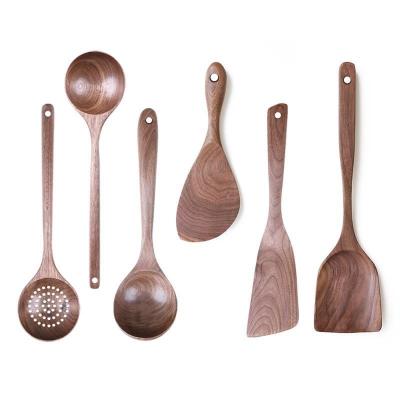 China Stored Wooden Pizza Scroop Spatula Teak Wood Kitchen Cookware Sets Tools Kit Durable Food Shovel for sale