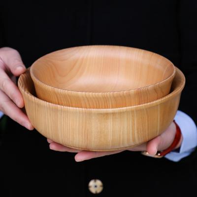 China Stocked Salad Server FREE Serving Wooden Dinnerware Salad Bowls Spoon Fork Set Logo Cooking Acacia Wooden Bowl Custom for sale