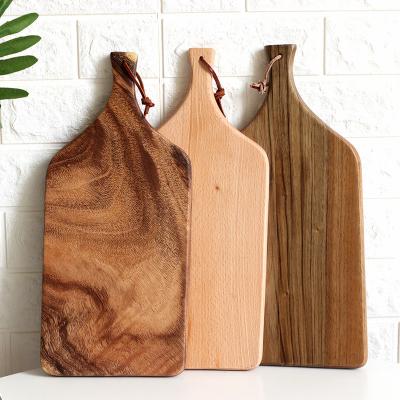 China Hot Selling Stocked High Quality Wooden Cheese Board Chopper Cutting Board for sale