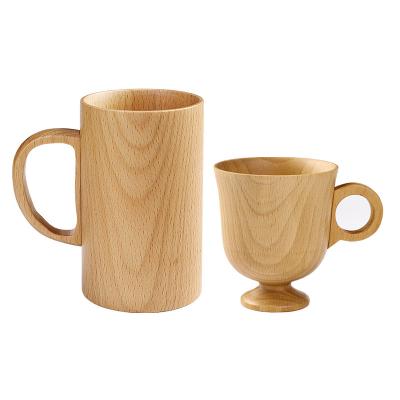 China Wholesale Custom Stocked Eco Wooden Travel Tea Wine Beer Coffee Handle Mug MU for sale