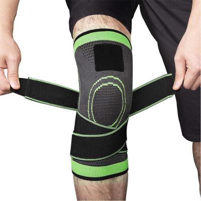 China Adult 1PC Sports Kneepad Men Pressurized Elastic Knee Pads Support Fitness Gear Basketball Volleyball Brace Protector for sale