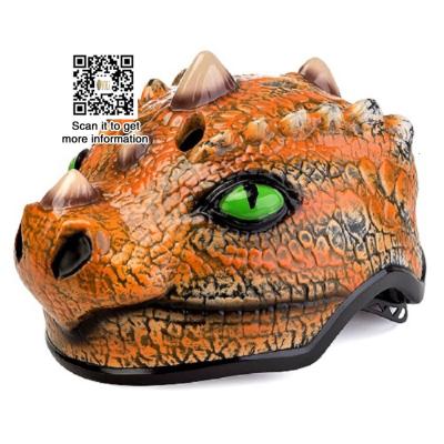 China ENV children's bicycle roller skating protection anti-fall safety riding helmet equipment dinosaur animal dinosaur helmet for sale for sale