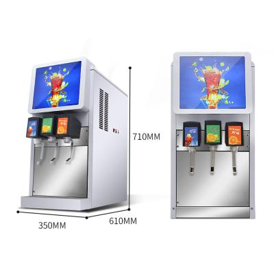 China Snack Factory Refill Fountain Beverage Machine Fully Automatic Juicer Beverage Soda Fountain Fast Cooling Cold Machine for sale