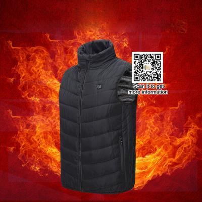 China Sustainable Heated Apparel Wholesale Electric Battery USB Heated Vest Winter Warm Heated Coat for sale