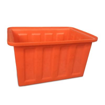 China Many Different Size LLDPE Plastic Packaging Turnover Box Polyethylene Square Plastic Crate Logistic Storage Balance Bin for sale