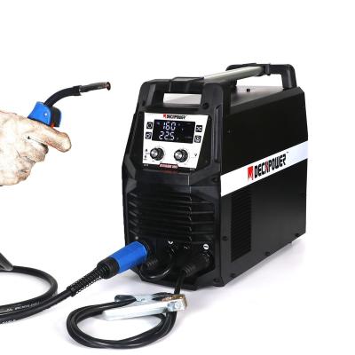 China Building Material Shops New Decapower 180A Digital Display Multifunction 180A CO2 Gas & NO-Gas 4-in-1MIG Welding Machine for sale