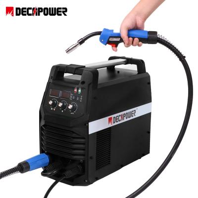 China Gasless Decapower Inverter MIG Welder Machinery Repair Shops 200 Amp Welding Machine With Inductance Regulation for sale