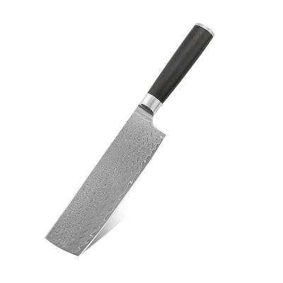 China Disposable Best Quality 67 Seat Chef Knife Japanese Damascus Butcher Knife for sale