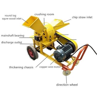 China Crush Wood Logs Making Sawdust Commercial Wood Chipper Shredder Coconut Chopper Machine Homemade Wood Crusher / Chipper for sale