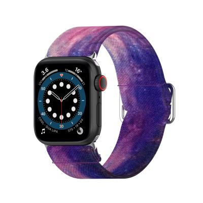 China Rubber Band For Apple 1/2/3/4/5 38mm 42mm With Stainless Steel Buckle Fabric Canvas Nylon Casual Watch Strap for sale