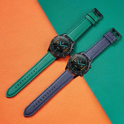 China High Quality Waterproof Watch Band Strap Leather Watchband For Samsung Galaxy Watch 3 For Amazfit 46mm Huawei GT2 Strap Watch Crocodile for sale