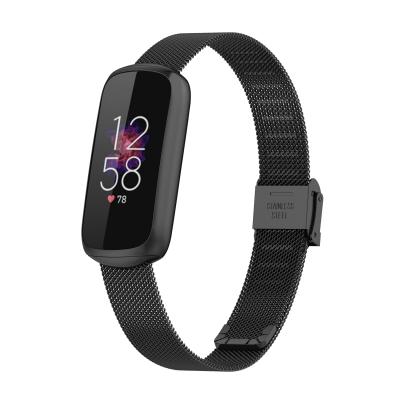 China Fashion Wrist Strap For Fitbit Metal Luxe Watch Band For Fitbit Stainless Steel Luxe Strap Adjustable Buckle Replacement Watch Belt for sale