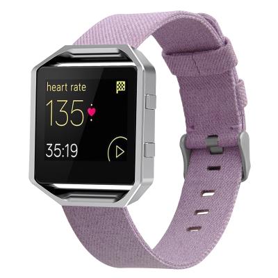 China Watch band strap suitable for fitbit smart flame watch color nylon canvas strap for sale