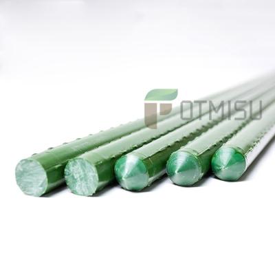 China Garden Waterproof PE Plastic Coated Metal Plant Support Stick Green Plastic Coated Garden Steel Stakes for sale