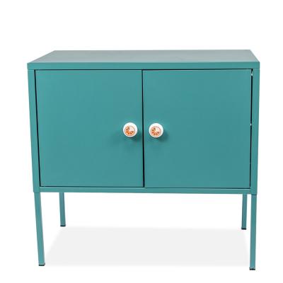 China Side Closet Chest Metal Furniture Living Room Standing Cabinets Convertible Modern Steel Storage Home Floor Cabinet for sale