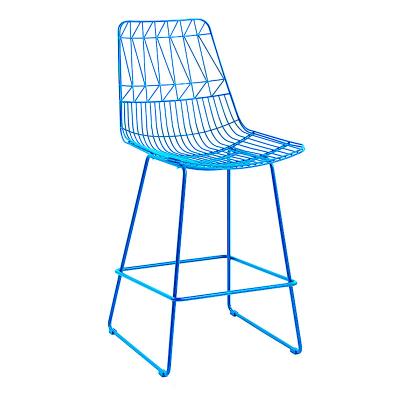 China Barstool Antirust Outdoor Metal Wire Chair Furniture Height Bar Stool Bar Umpire Chairs Counter for Outdoor Event Party Patio Garden for sale