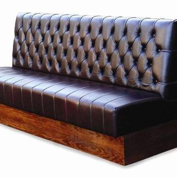 China Comfortable Lounge Booth Sofa PU Leather Booth For Restaurant Furniture Booth for sale