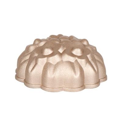 China Viable Special Hot Selling Mini Flower Pan High Quality Aluminum Egg Cake Flat Mold for sale