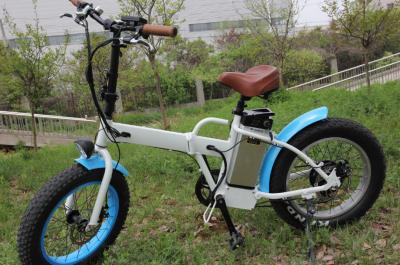 China Disc Brakes fat tire beach bike , 6 speed folding bike / snow mountain bike for sale