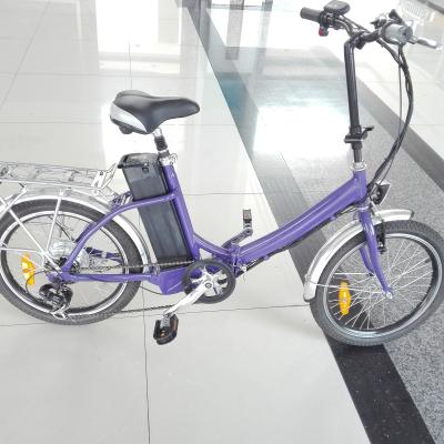 China SHIMANO 6 Snelheids Opvouwbare Elektrische Fiets, F - V-rem/servo de rem elektrische vouwbare fiets van R Te koop