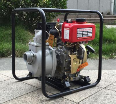 China 4 - stroke air cooled agricultural diesel water pump single cylinder 22m³ / H Rated Flux for sale