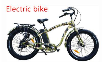 China Alloy 6061 fat tire Electric Mountain bike for men  500W 48V motor powered bicycle for sale