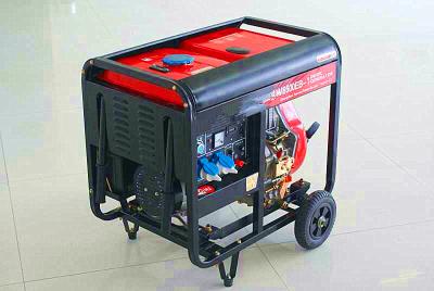 China AC Single phase 4kW Diesel Electric Generator Portable welding generator set for sale