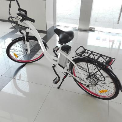 China 250W City electric bikes for adults F / V Brake Alloy Frame beach cruiser bike for sale