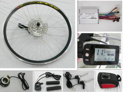 China Double - wall alloy rims spoke ebike conversion kits , 1 / 1 PAS bicycle electric conversion kit for sale