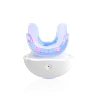 China For Home Use Mini Led Light Teeth Whitening Device Cold Blue Battery Home Teeth Whitening Kit With Oral Care Gel Whiten Led Tooth for sale