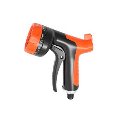 China Plastic 8 Variable Functions Flow Controls High Pressure Spray Hose Nozzle Zinc Garden Water Gun for sale