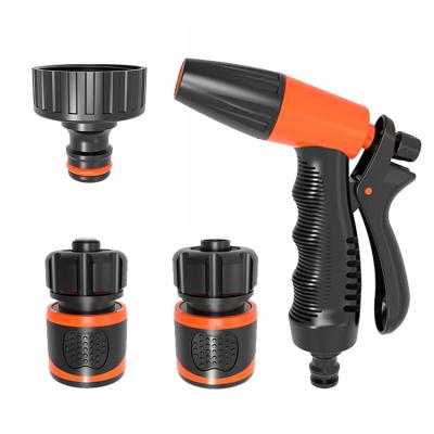 China Variable Flow Control Best Garden Hose Nozzle High Pressure Water Jet Gun With Quick Connector Set for sale