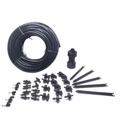 China Easily Install Adjustable Plastic Micro Pipeline Fitting Irrigation System Farm Water Drip Kit for sale